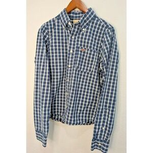 Hollister Mens or Boys Long Sleeve Casual Button Down Size Medium  VGC Y2K
